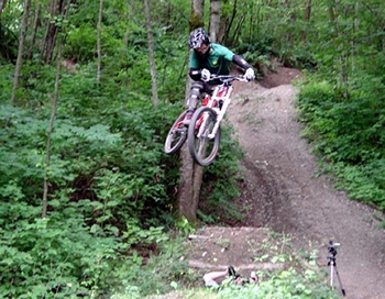 Click here to watch this mountain bike video on YouTube featuring Brian O from the Superheroes movie franchise